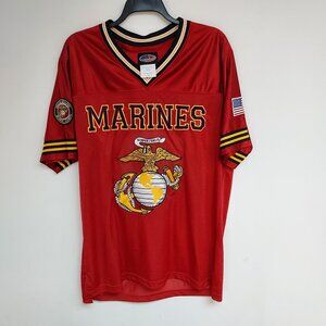 United States Marines SEMPER FI football jersey SIZE XL SEWN ON EMBROIDERED NWT